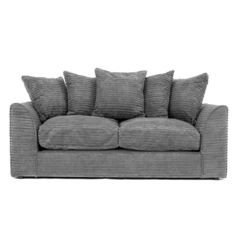 Sofa narożna Porto Jumbo Cord - czarna