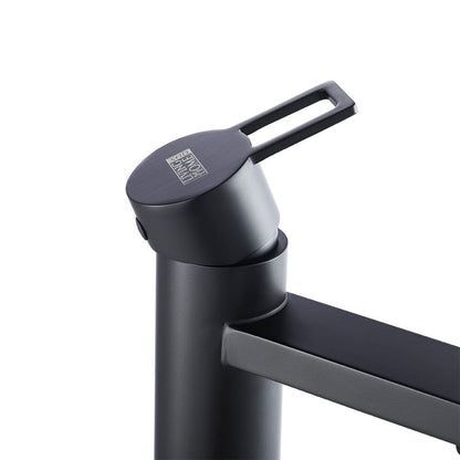 Timeless Matte Black Stainless Steel Bathroom Tap