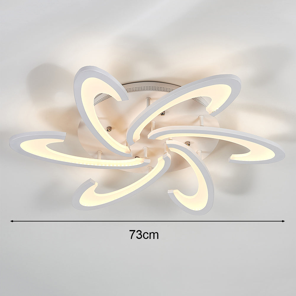 73cm Dia. Modern LED Ceiling Light Acrylic Petal Pendant Lights