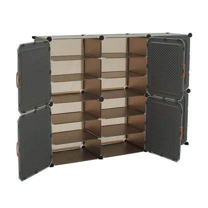 Modern Grey Shoe Storage Cabinet