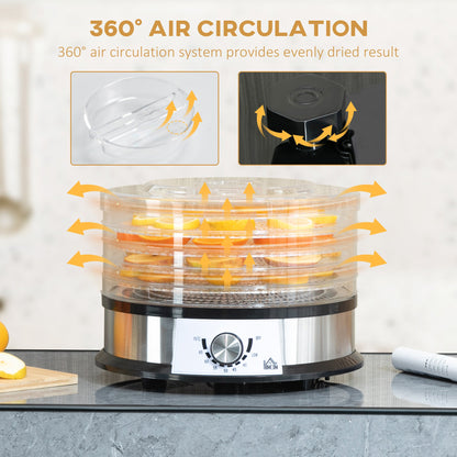 HOMCOM 40-70_ Five-Tray Food Dehydrator