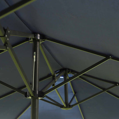 Parasol dwustronny Outsunny, 2,7x4,6 szer. x 2,4 wys. m-niebieski