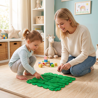 6 PCS Tactile Sensory Mats for Kids and Adults with Rich Colors and Embossed Nature Patterns-Colorful