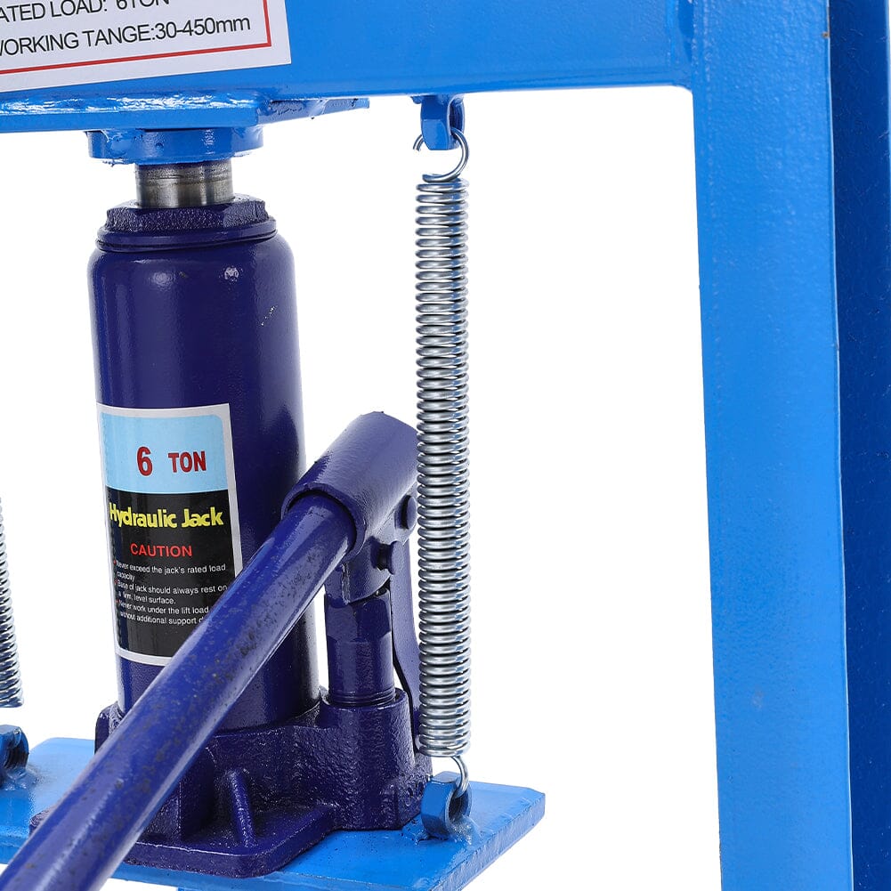 6/12/20Ton Blue Hydraulic Shop Press with Press Plates