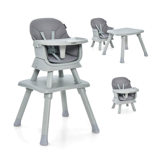 6-in-1 Baby High Chair in Grey