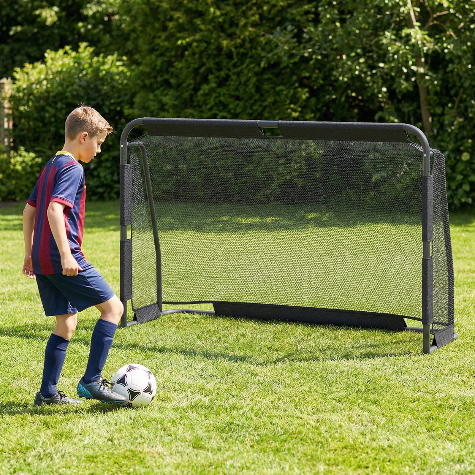 6 x 4 ft Soccer Goal Set for Backyard with Net and Anchoring System