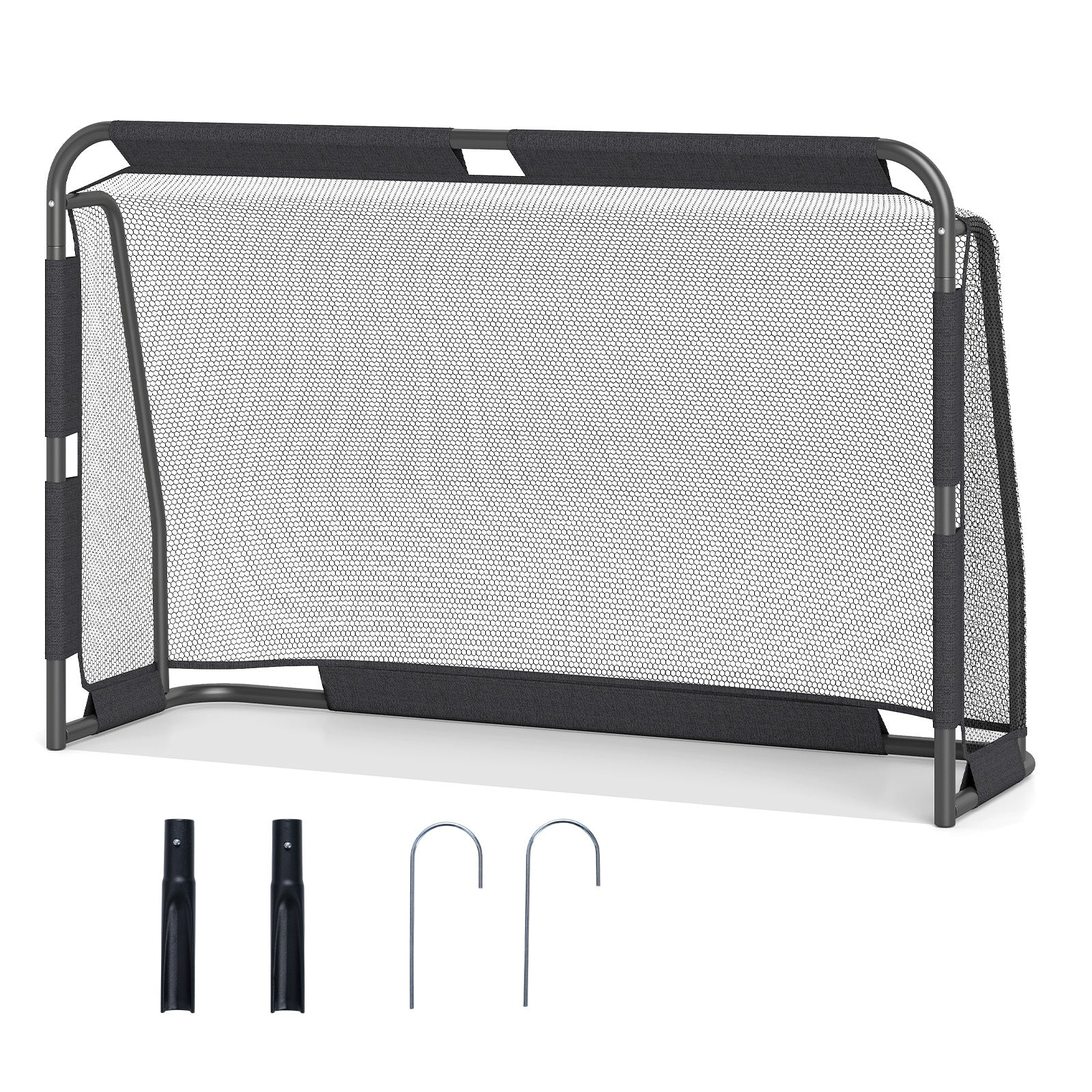6 x 4 ft Soccer Goal Set for Backyard with Net and Anchoring System