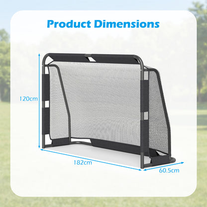 6 x 4 ft Soccer Goal Set for Backyard with Net and Anchoring System