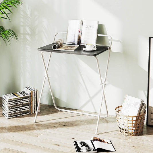 60CM Folding Computer Desk with Tablet Bracket-Grey