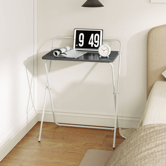 60CM Folding Computer Desk with Tablet Bracket-Grey