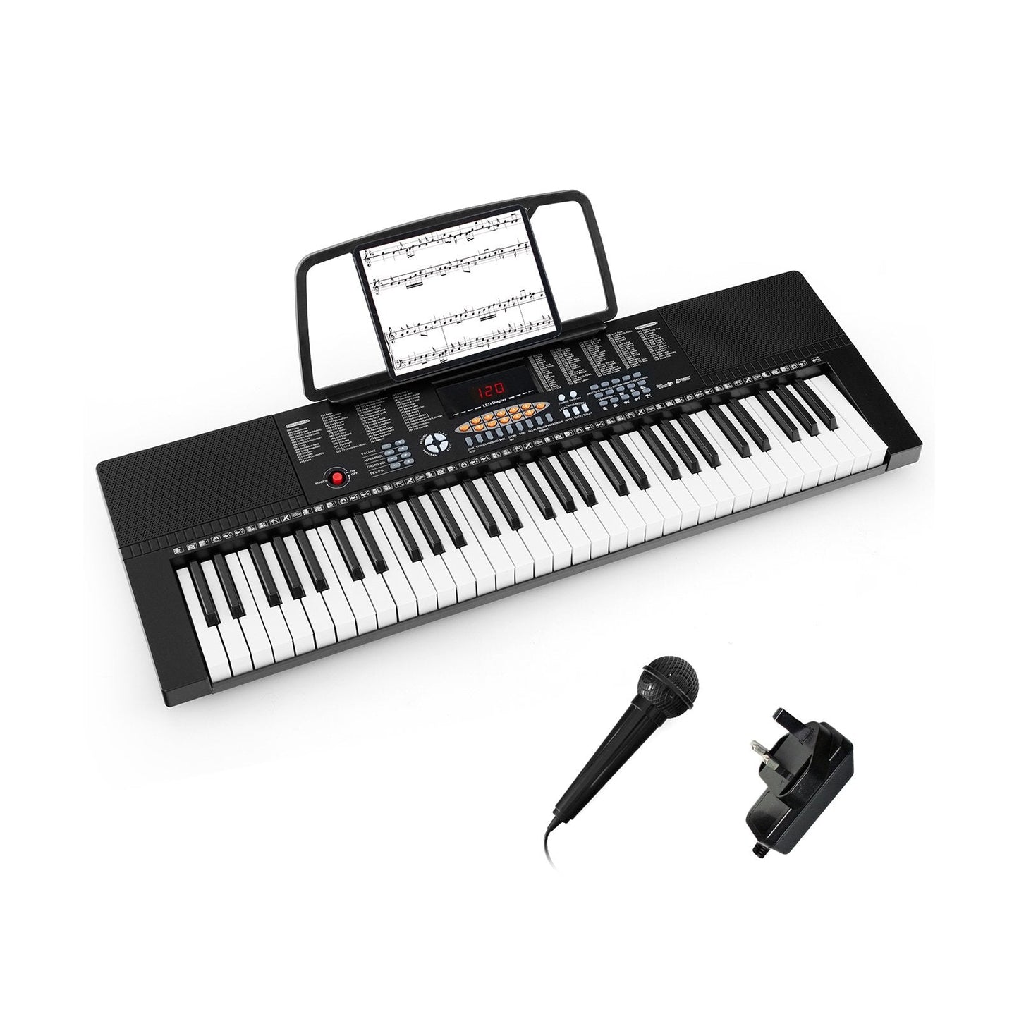 61-Key Electronic Keyboard Piano Portable Digital Piano with 300 Rhythms