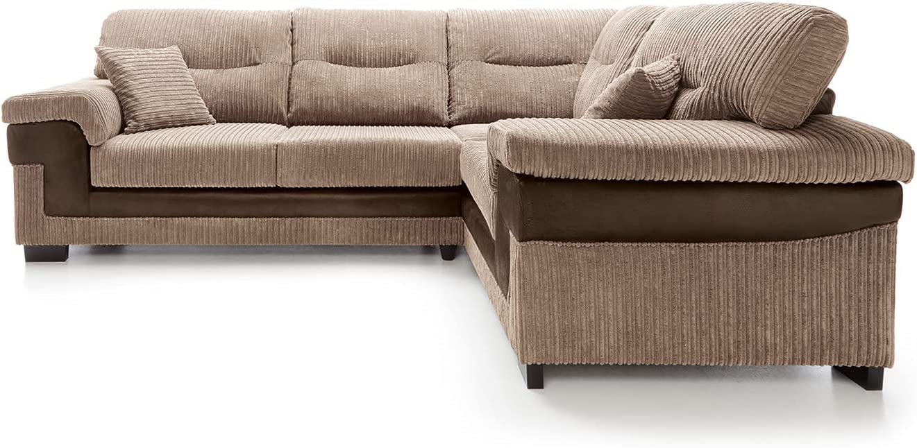 Samson Corded Fabric Corner Sofa Set