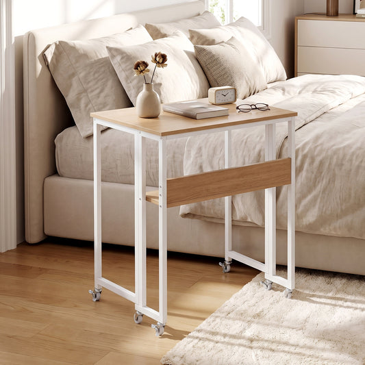 63 cm Small Folding Desk in Natural, image 2