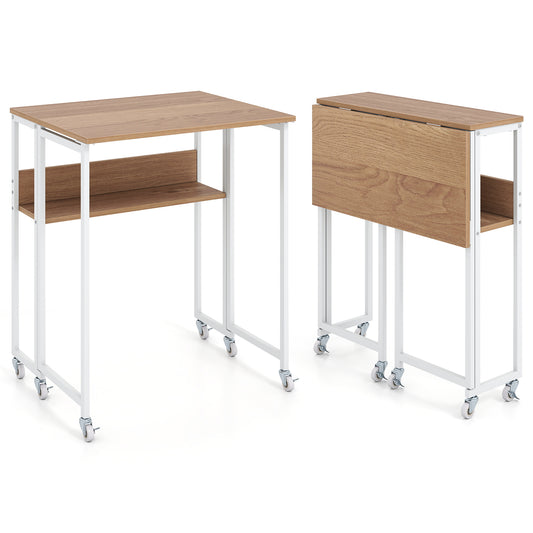 63 cm Small Folding Desk in Natural
