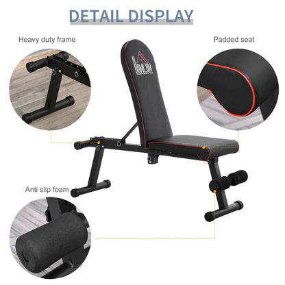 Foldable Sit Up Dumbbell Bench Adjustable Exercise Machine for Home Office