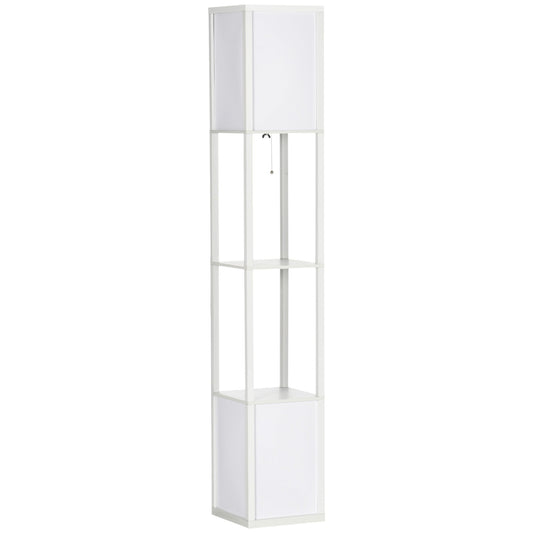HOMCOM 156cm Regał pod lampę podłogową - biały