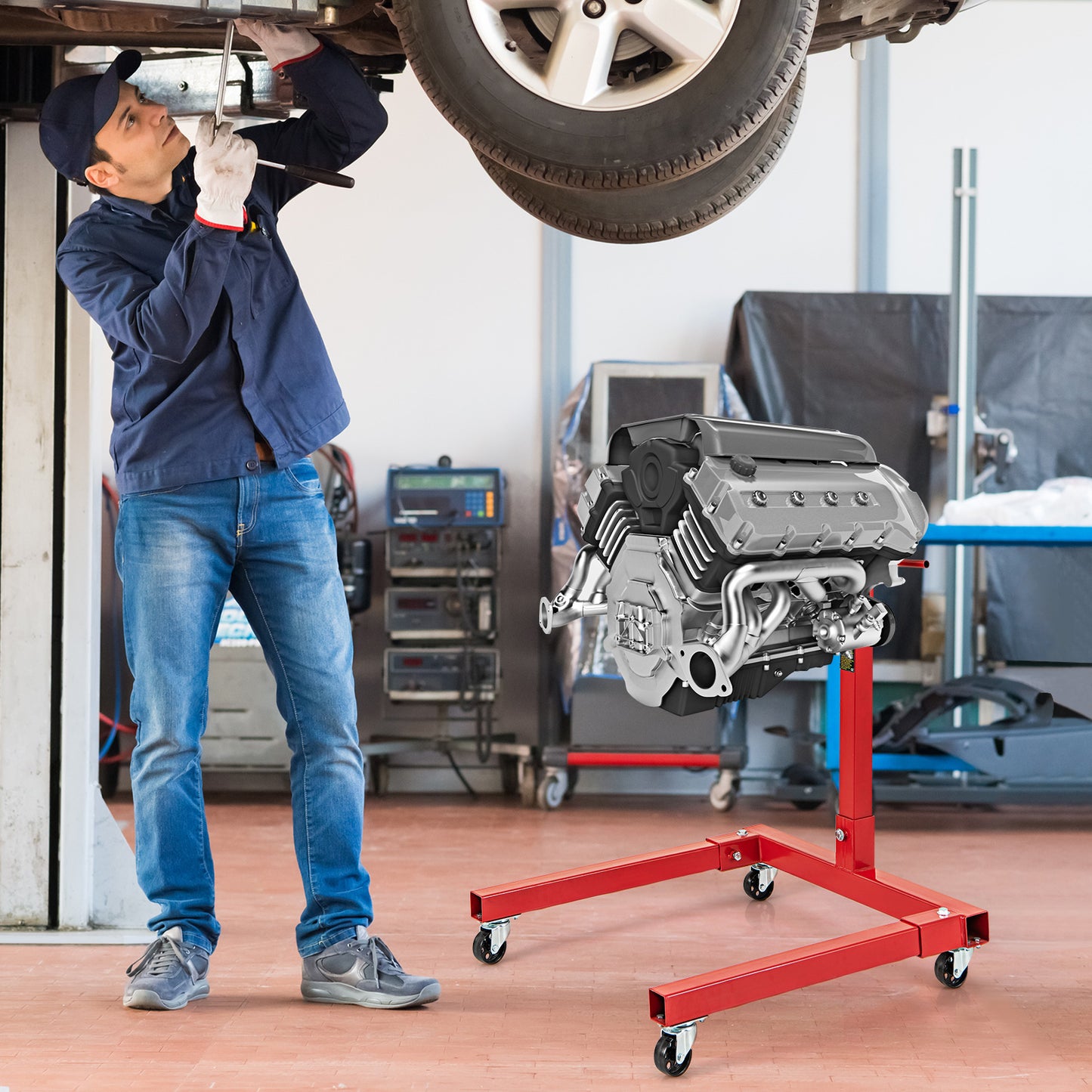 340 Kg/ 680 Kg Capacity Engine Stand with 360 Degree Rotating Head-680 Kg
