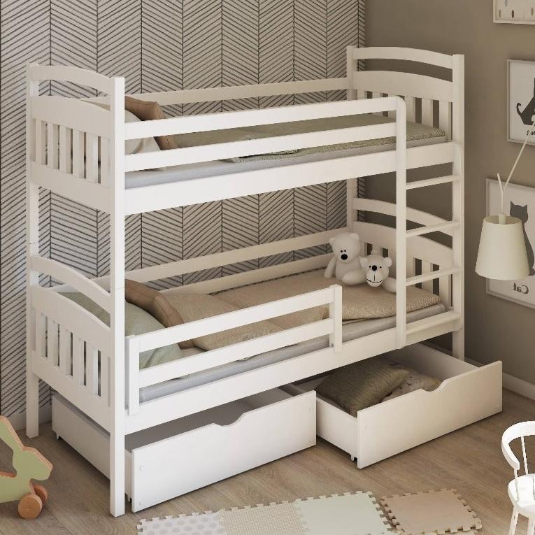 Wooden Bunk Bed Gabi with Storage