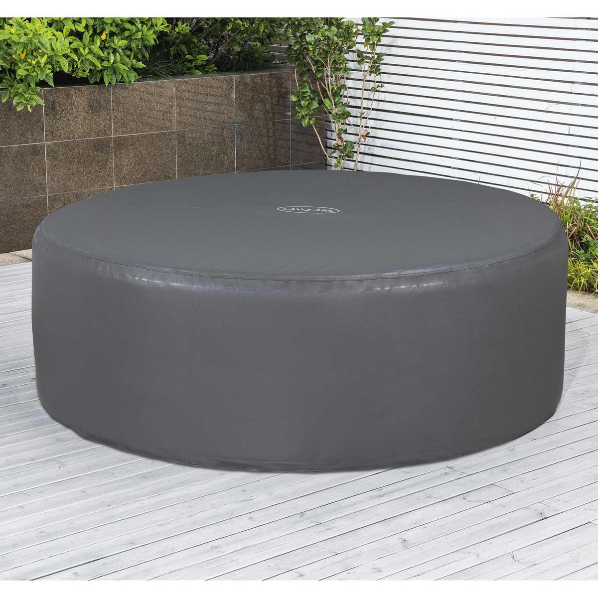 Bestway Spa Cover PVC and POM Grey Ø196 x 71 cm