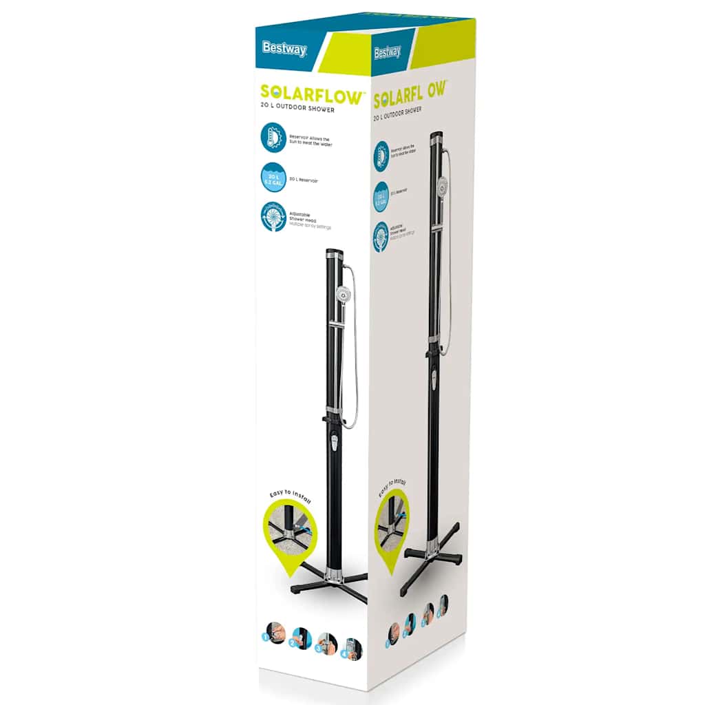 Bestway Solar Flow Outdoor Shower Black 20 L 5