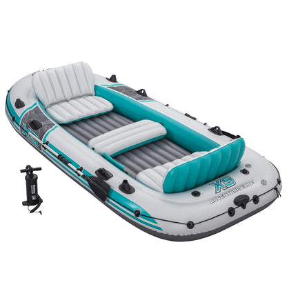 Bestway Inflatable Boat Grey and White 3.64 x 1.66 m PVC 2