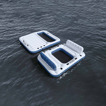 Bestway Hydro-Force Floating Island 2 pcs PVC White and Blue 1