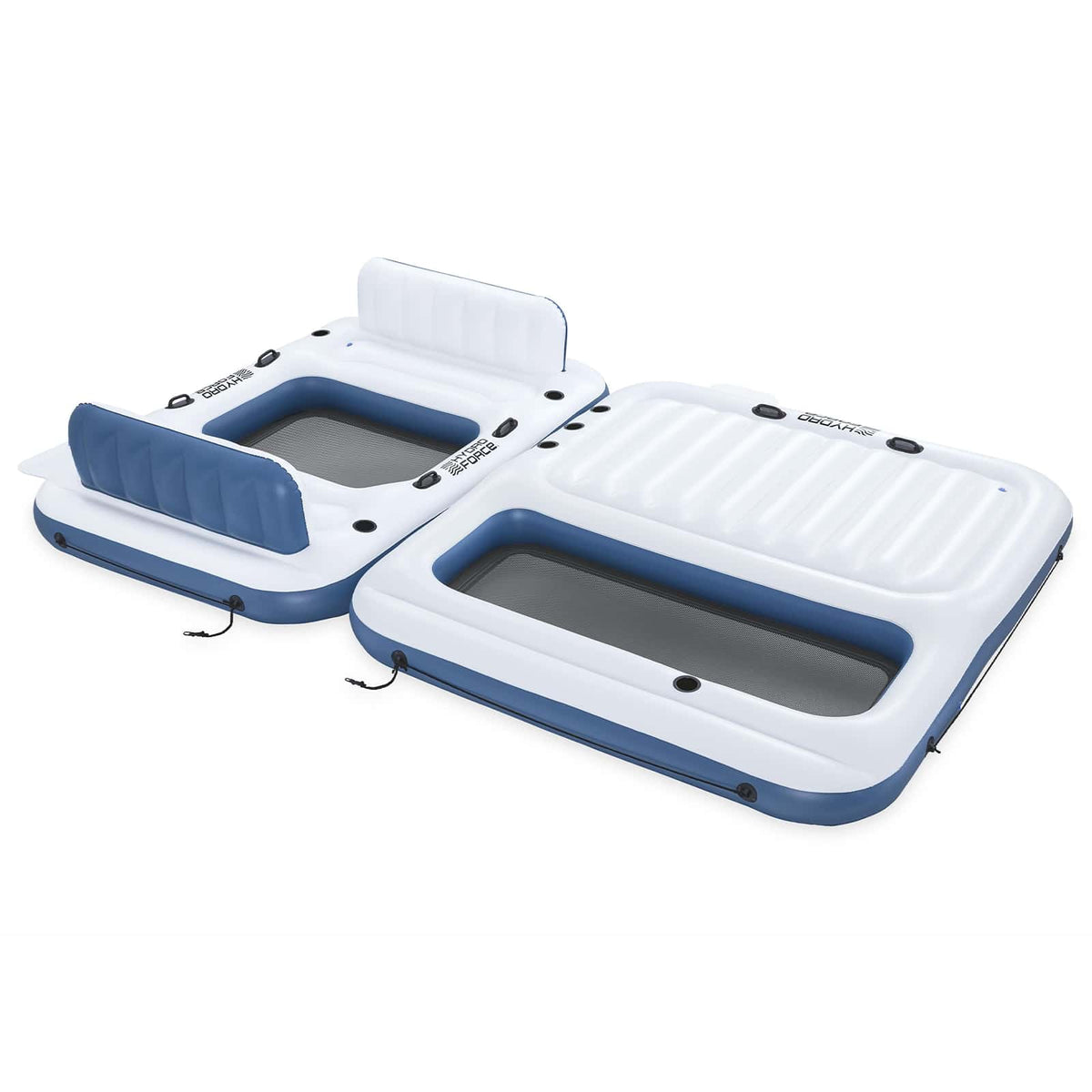 Bestway Hydro-Force Floating Island 2 pcs PVC White and Blue 2