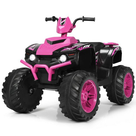 12V Elektryczny Dziecięcy Jeździk ATV/Quad Bike-Różowy