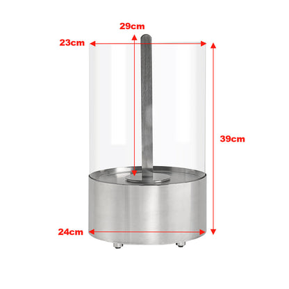 Round Ventless Bio-Ethanol Tabletop Fireplace