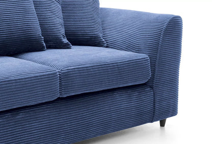 Jill Jumbo 3 Seater Sofa - Blue