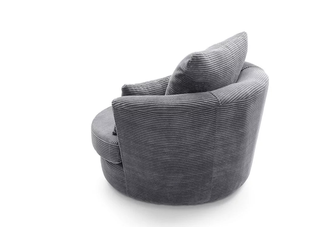 Jill Jumbo Swivel Chair - Grey