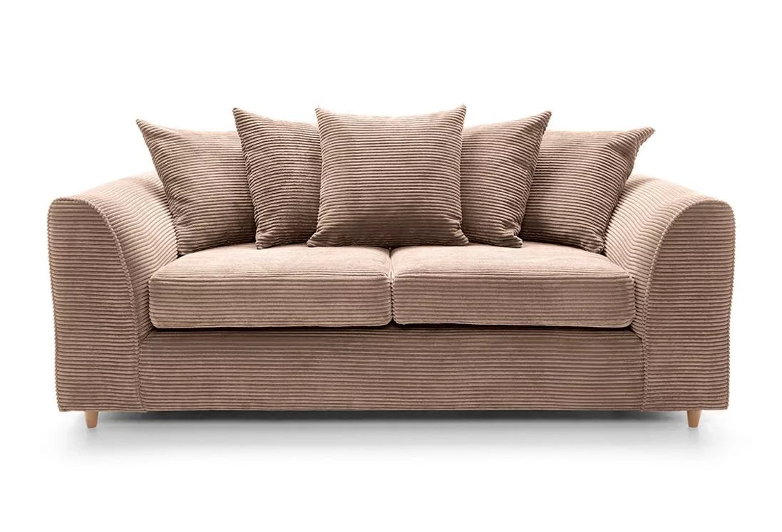 Jill Jumbo 3+2 Seater Sofa - Brown