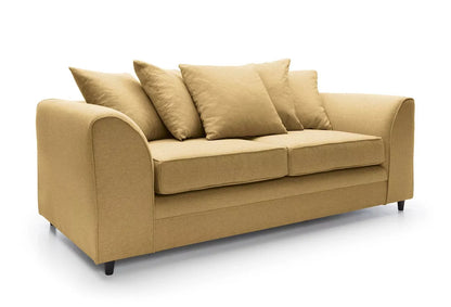 Dorota II Fabric Corner Sofa - Mustard