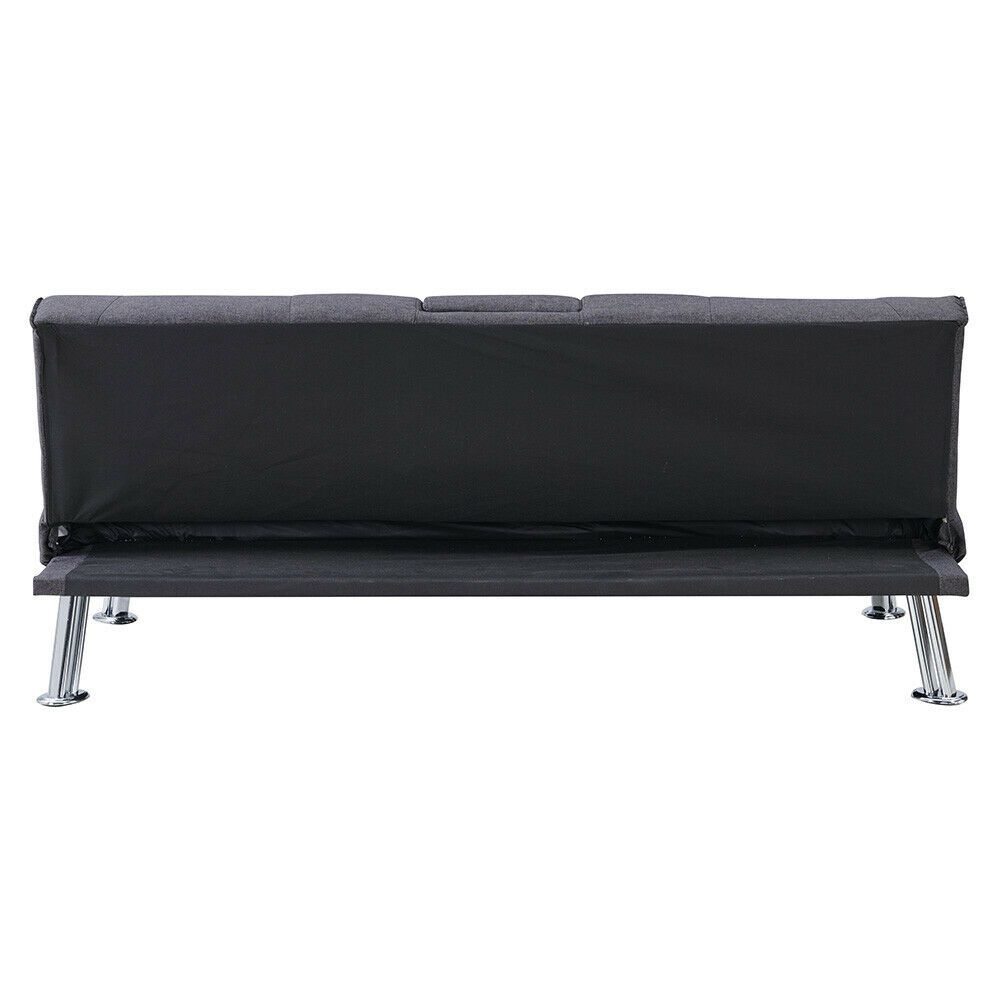 Modern Cup holder Sofa Bed - Charcoal