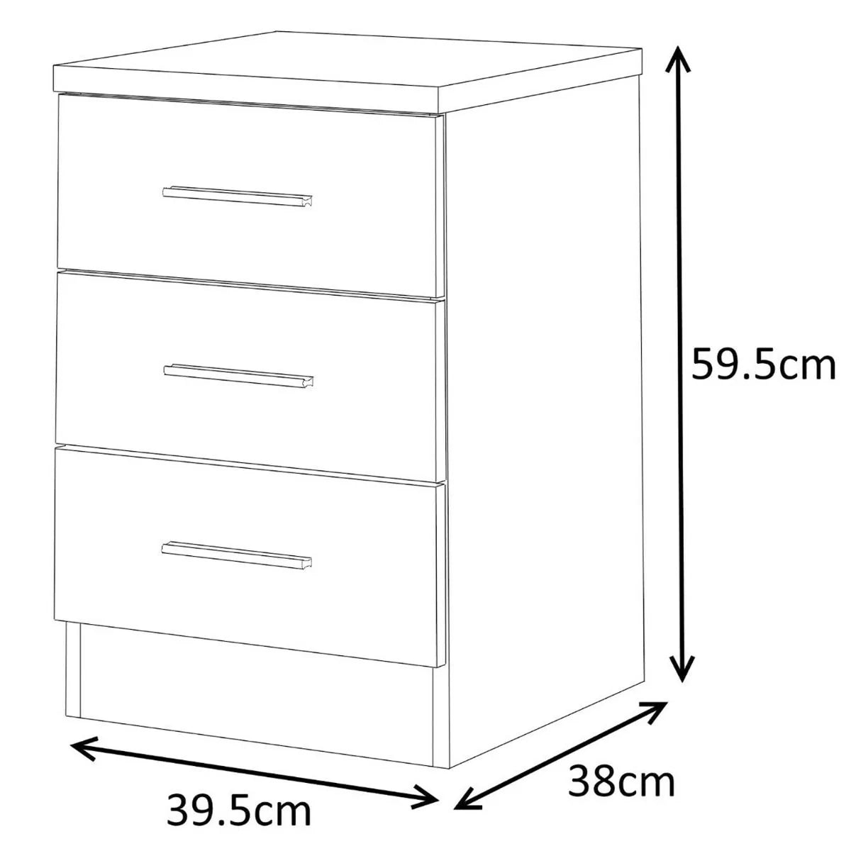 Reflect 2 Door Corner Wardrobe Set - Various Colours