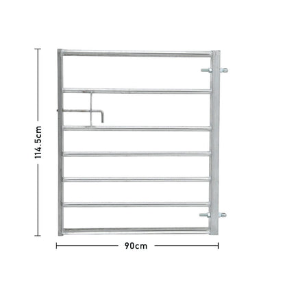 4-12FT Durable Galvanized Metal Field Gate