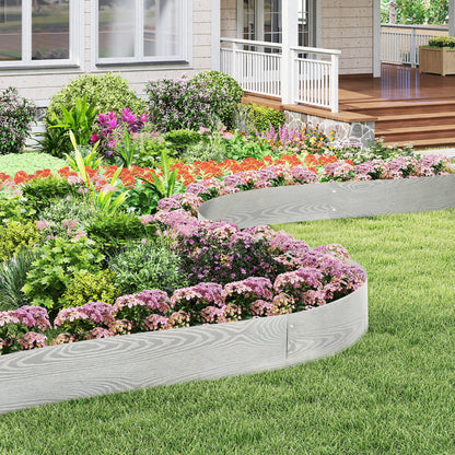 6-Pack 600 cm Galvanized Metal Landscape Edging for Lawn Pathway