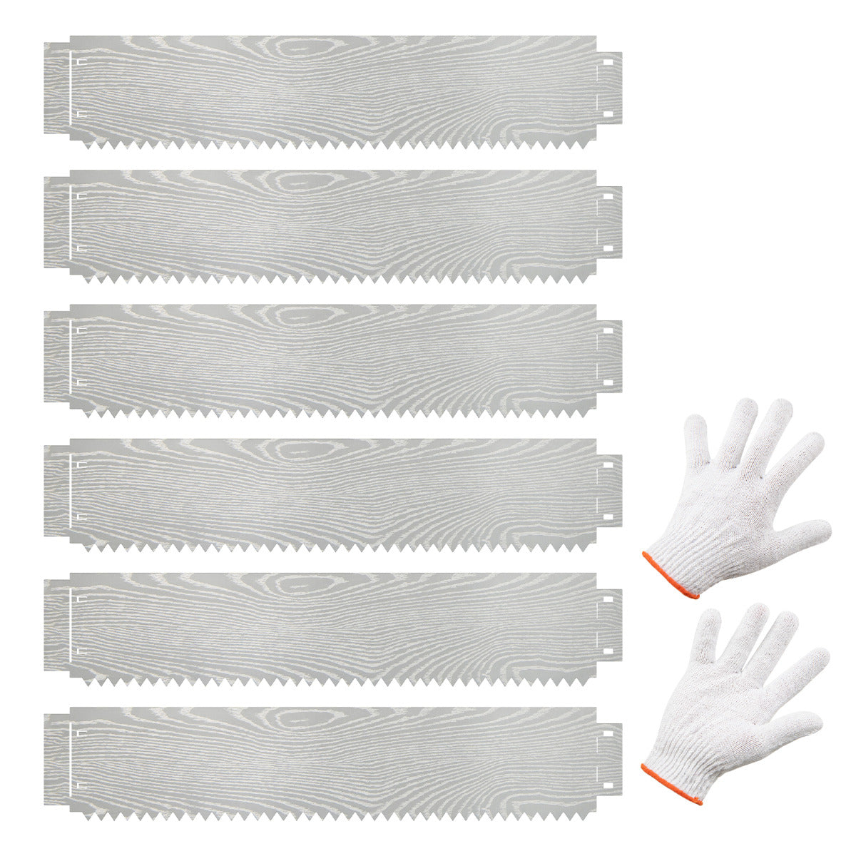 6-Pack 600 cm Galvanized Metal Landscape Edging for Lawn Yard