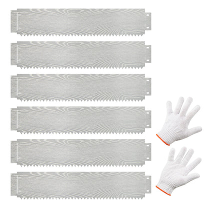 6-Pack 600 cm Galvanized Metal Landscape Edging for Lawn Yard