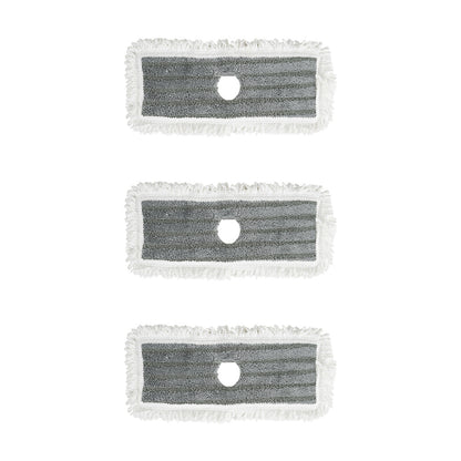 6 Packs Reusable Round/Rectangular Mop Pads Compatible with Sweeper Mops (Not Included)-Size 2