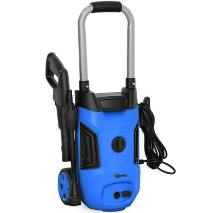 Outsunny 1800W High√Ç Pressure√Ç Washer, 150 Bar Pressure, 420 L/h Flow, Portable Power Washer Jet Wash Cleaner with Adjustable Nozzle, 6M Hose, Steel Handle for Home Patio Car Driveway, Blue