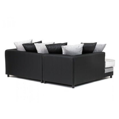 Dylan Velvet Corner Sofa - Dual Toned