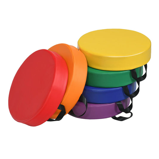 6PCS Kids Foam Seat Floor Cushions Colorful Flexible Mat