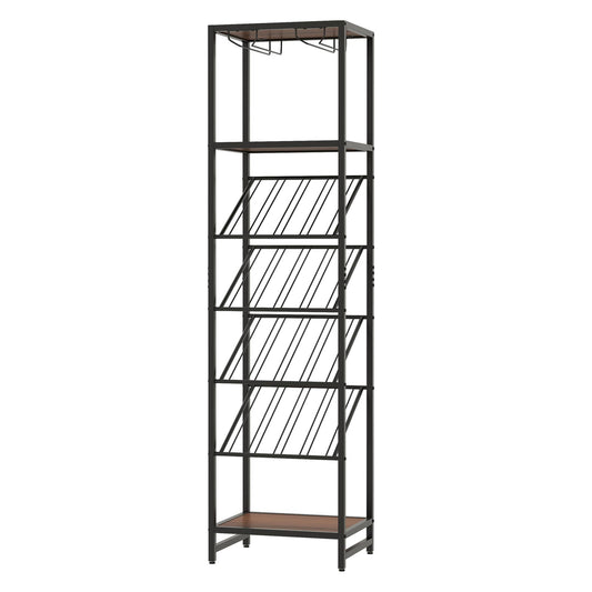 7-Tier Freestanding Wine Rack Liquor Storage Stand
