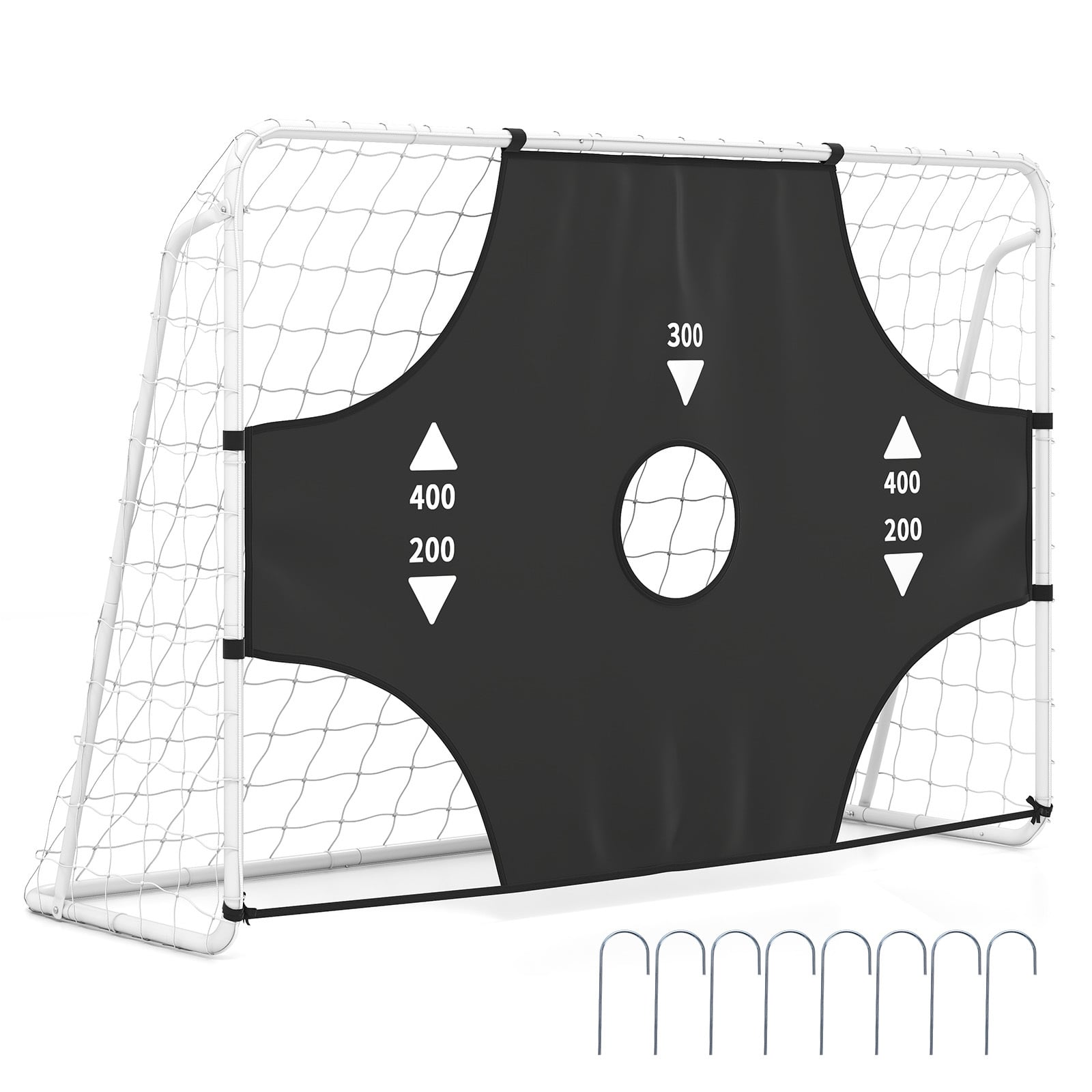 7 x 5 ft Soccer Goal Set for Backyard with Removable Target Cloth
