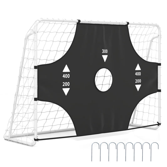 7 x 5 ft Soccer Goal Set for Backyard with Removable Target Cloth