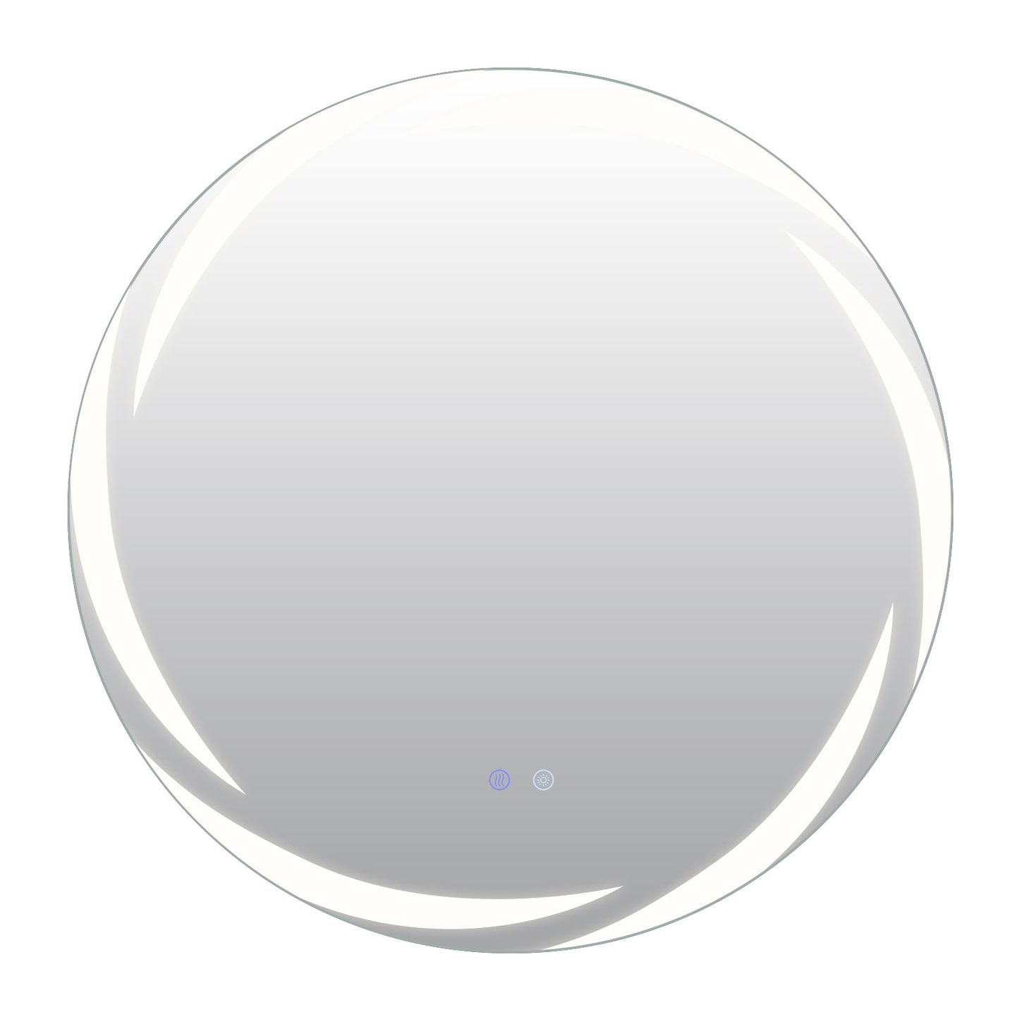 70 cm Round LED Bathroom Mirror with Memory Function