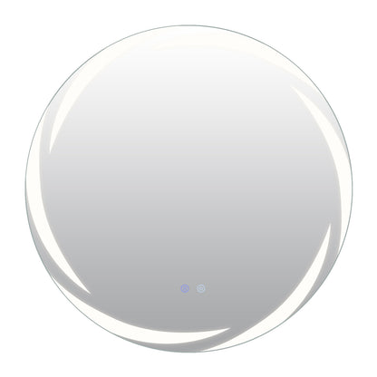 70 cm Round LED Bathroom Mirror with Memory Function