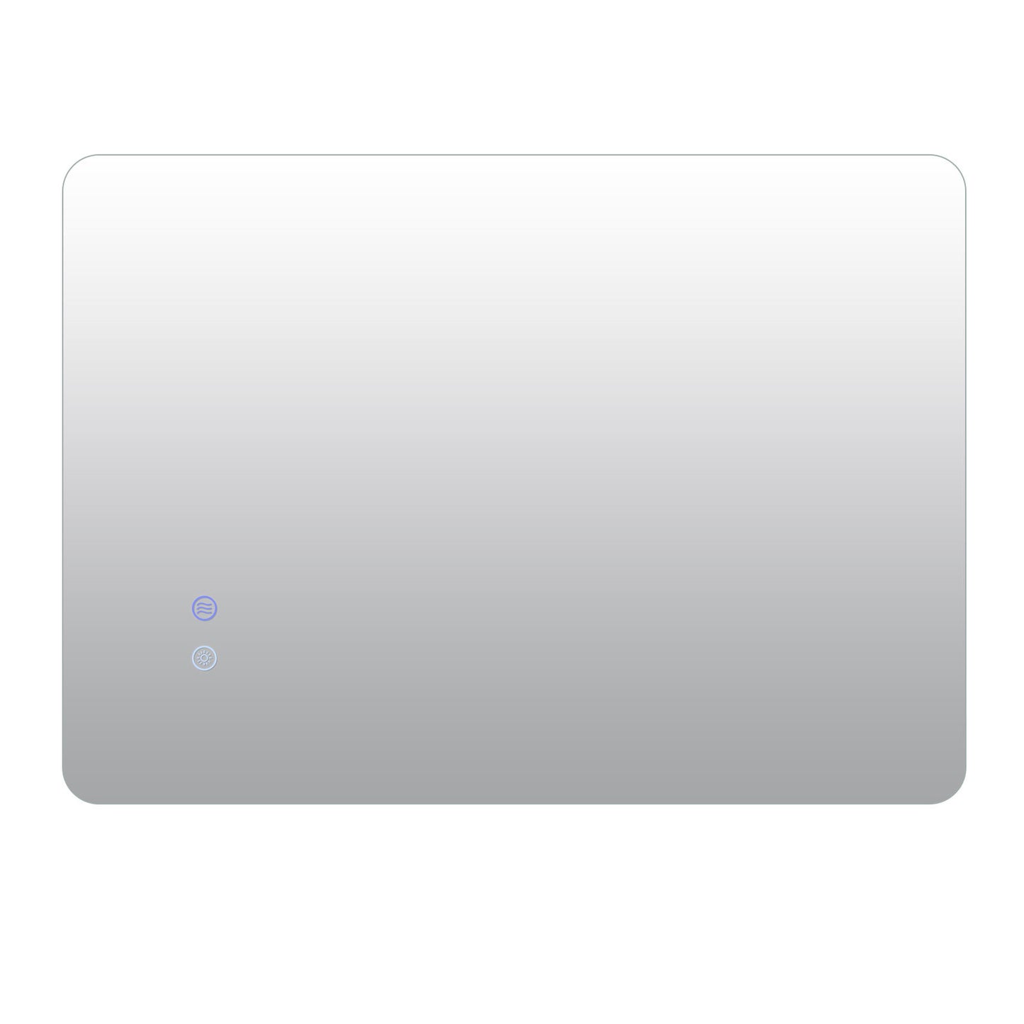 70 cm x 50 cm Rectangle LED Lighted Mirror Wall Mounted Mirror