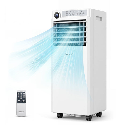 7000 BTU Portable Air Conditioner 3 in 1 Cooling Unit with Fan and Dehumidifier-White